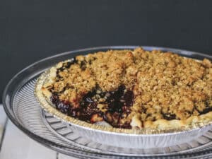 Grape Crumb Pie