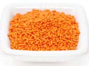 orange sprinkles
