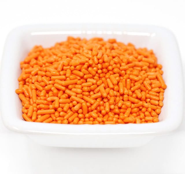 orange sprinkles